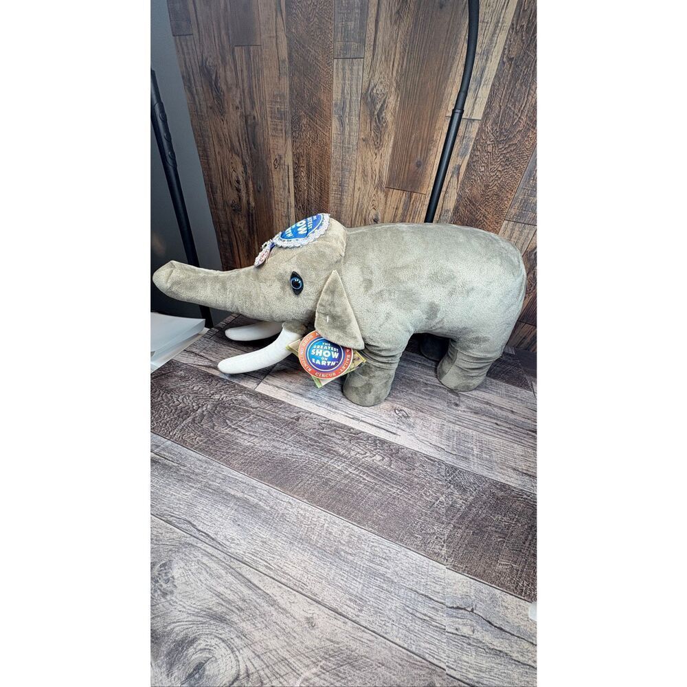 Ringling Bros Barnum & Bailey 144th Anniversary Edition Stuffed Plush Elephant